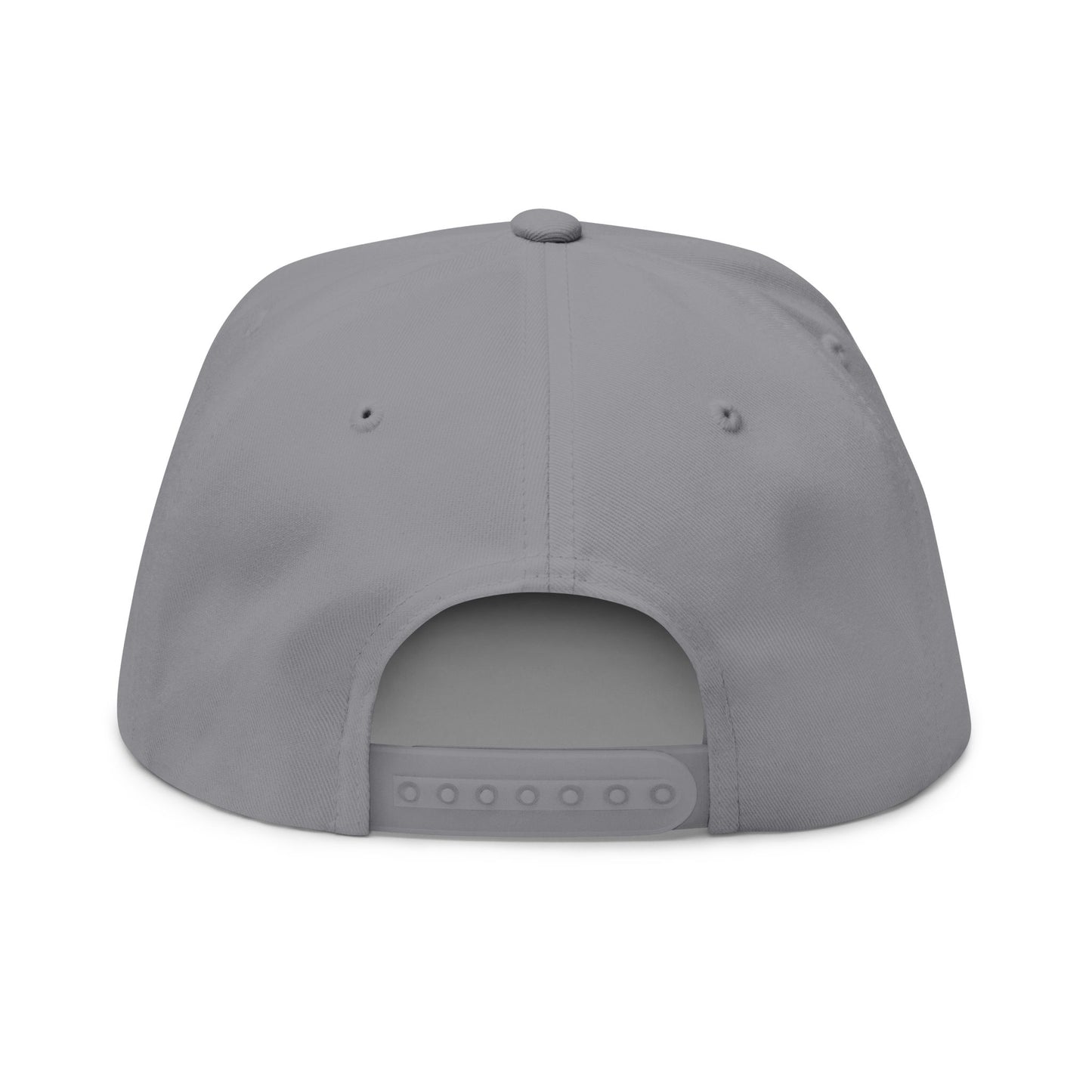 Embroidered American Flag Flat Bill Cap