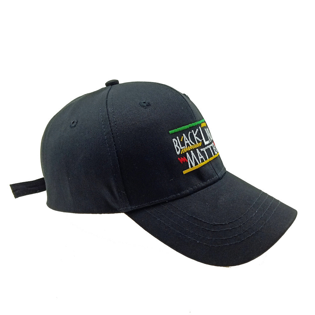 Letter embroidery baseball cap