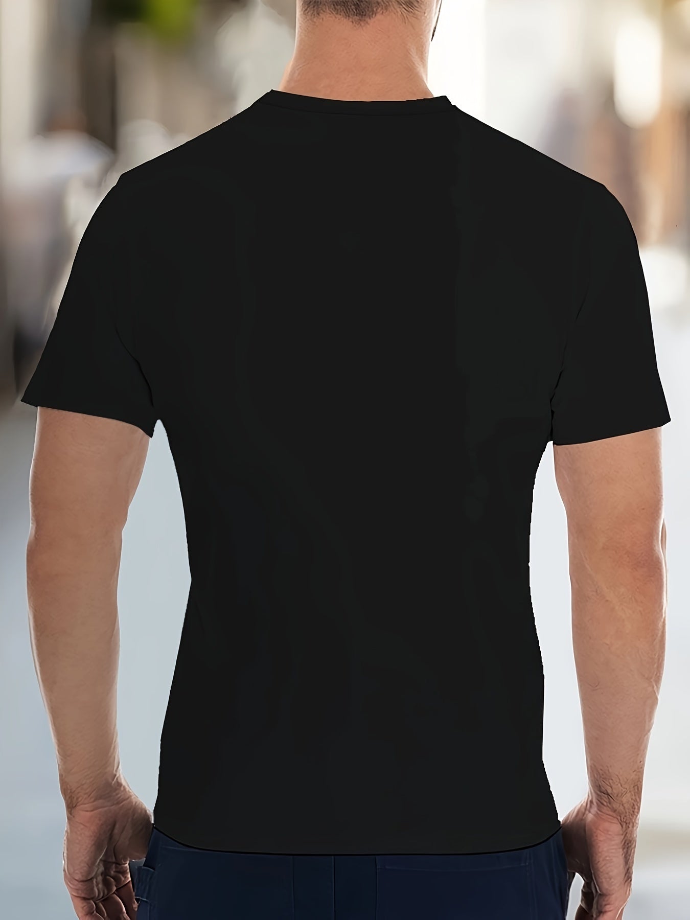 Men's Graphic T-Shirt with Jesus Christ Design - Casual Short Sleeve