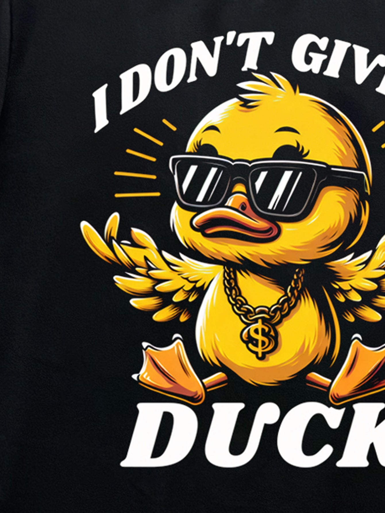 Men's Graphic T-Shirt - I Don't Care About Ducks 3D Design