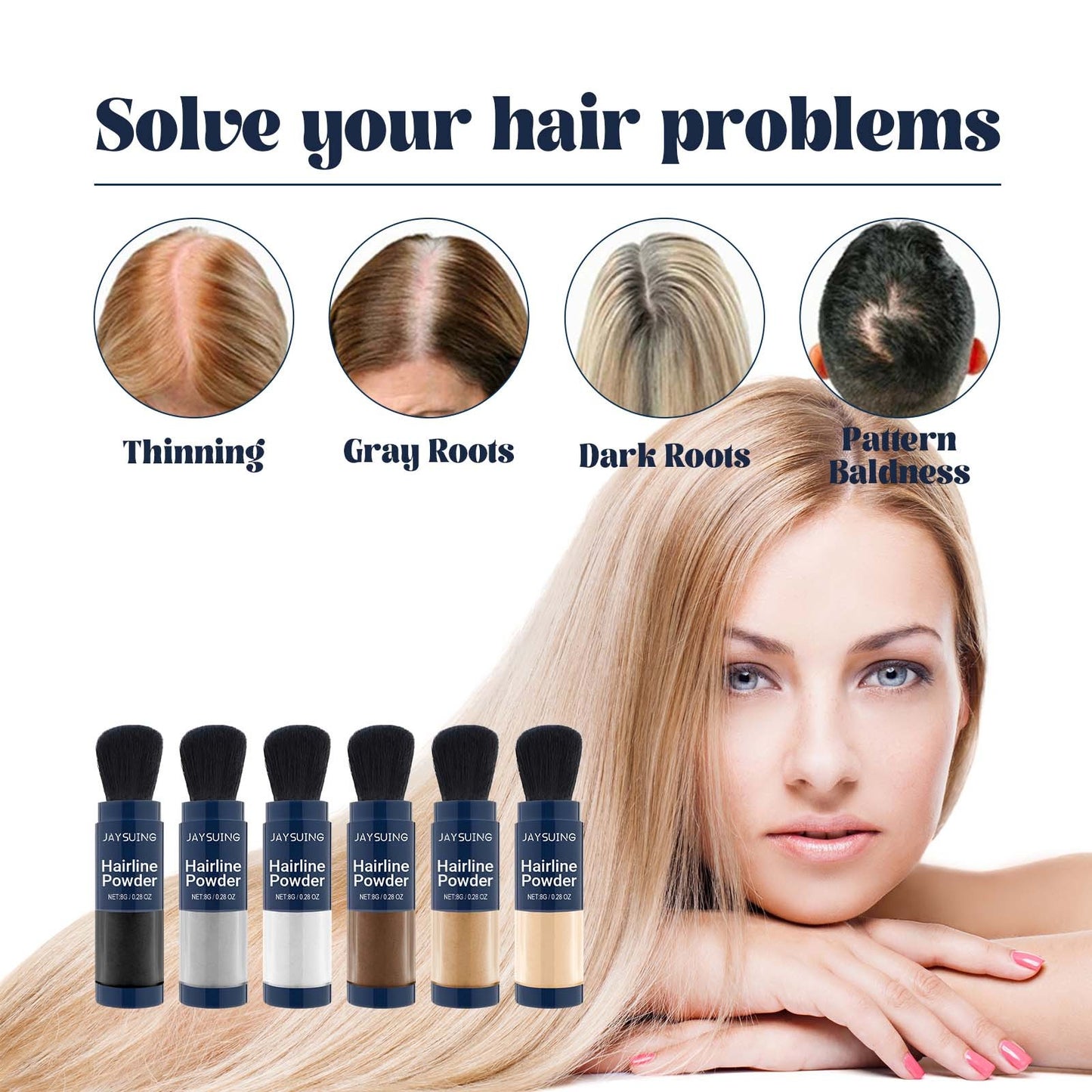 Thick Hair Filling Hairline Refreshing Oil Control Powder