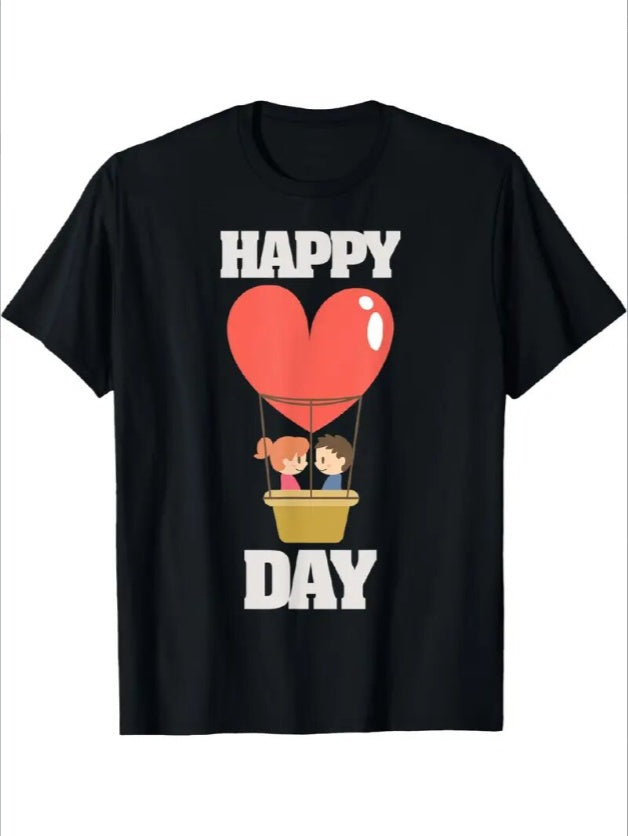 Men's Graphic T-Shirt - Love Valentine's Day Couple T-Shirt