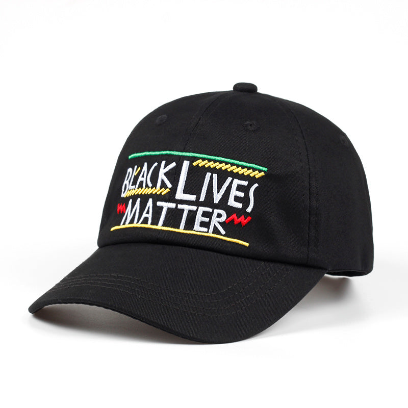 Letter embroidery baseball cap