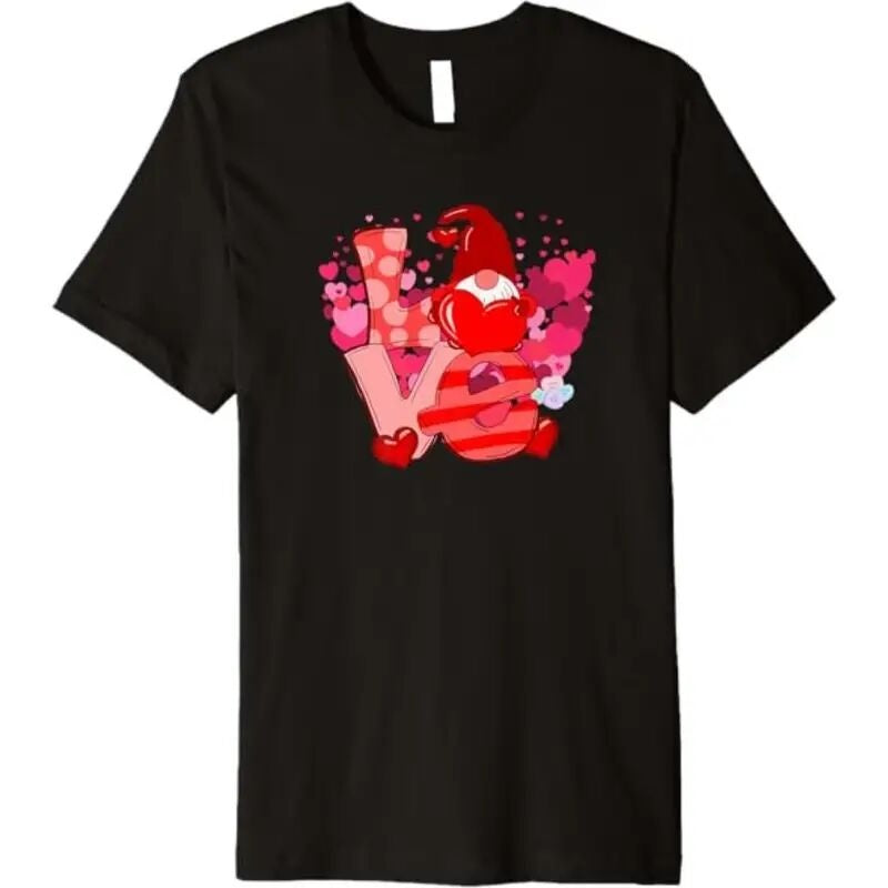 Love Valentine'S Day T-Shirt, Couple T-Shirt, Couple Christmas, Fashion Casual T-Shirt, Short-Sleeved T-Shirt