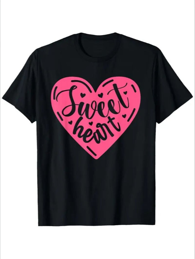 Love Valentine'S Day T-Shirt, Couple T-Shirt, Couple Christmas, Fashion Casual T-Shirt, Short-Sleeved T-Shirt