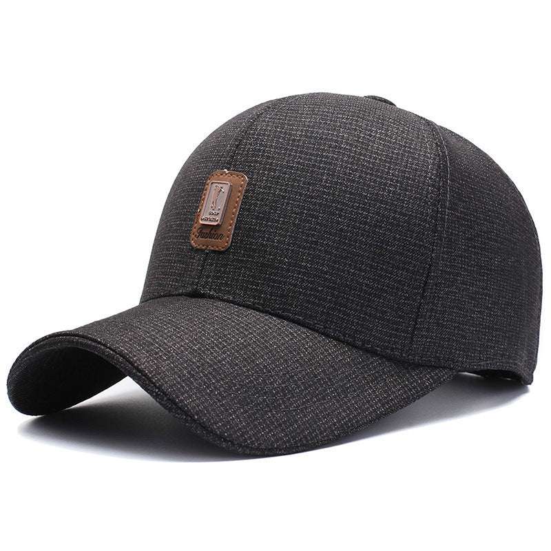 Hat Men's Fashion Plaid Casual Baseball Cap Women's