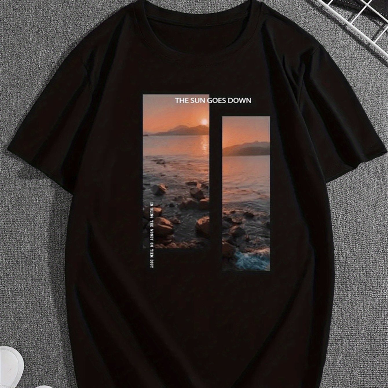 Men's Graphic T-Shirt - Retro Printed Casual Short Sleeve Top