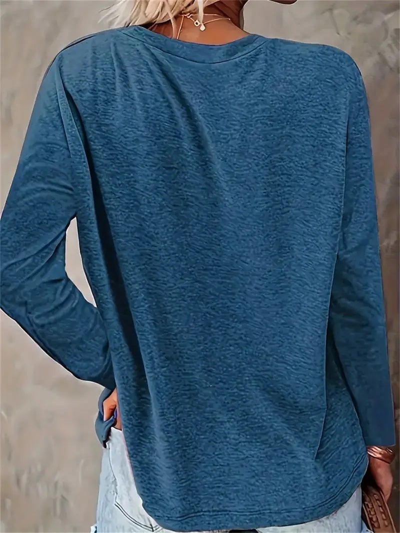 Men's Graphic T-Shirt - Stylish Long Sleeve Crew Neck Sweatshirt
