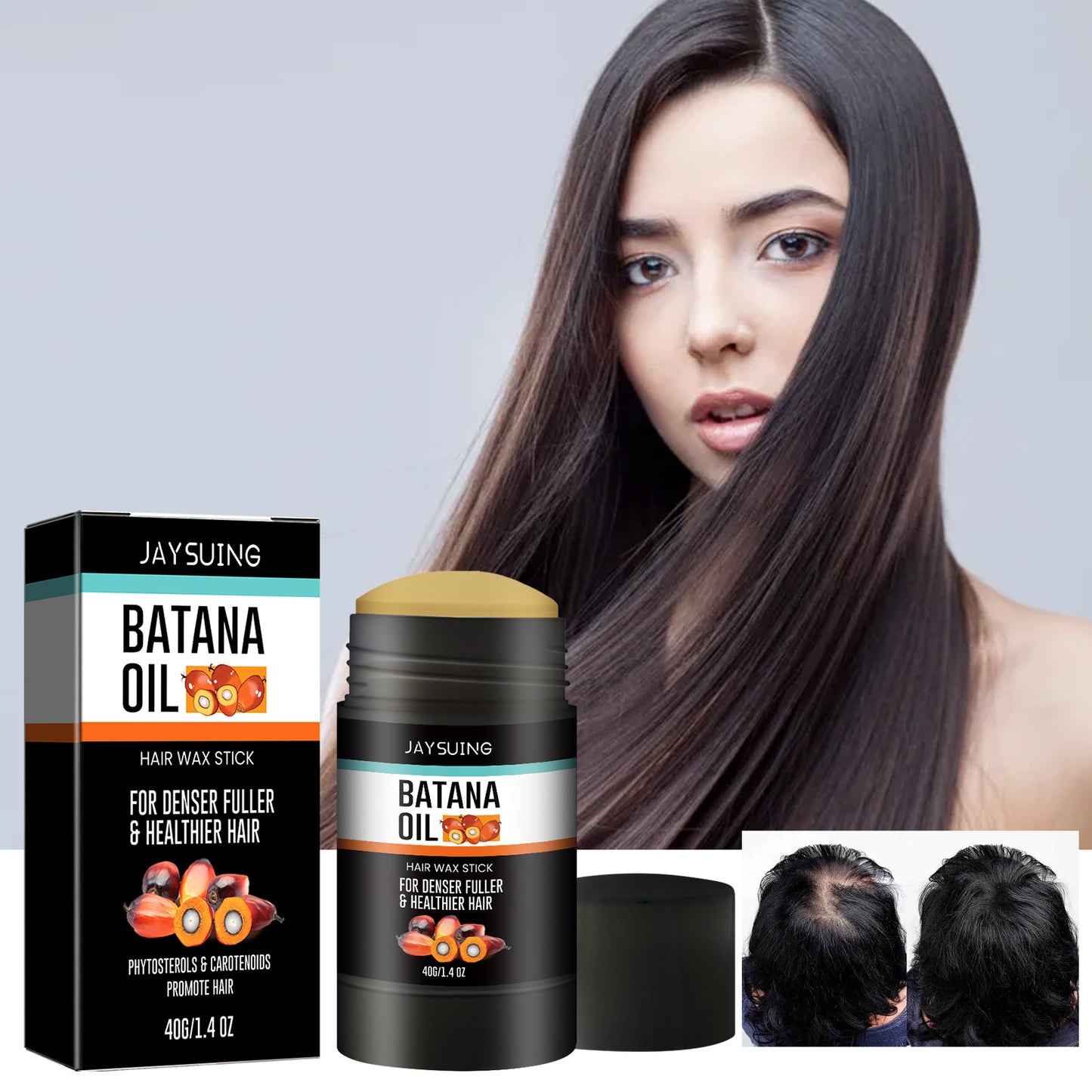 Fluffy Natural Glossy Hair Wax Stick