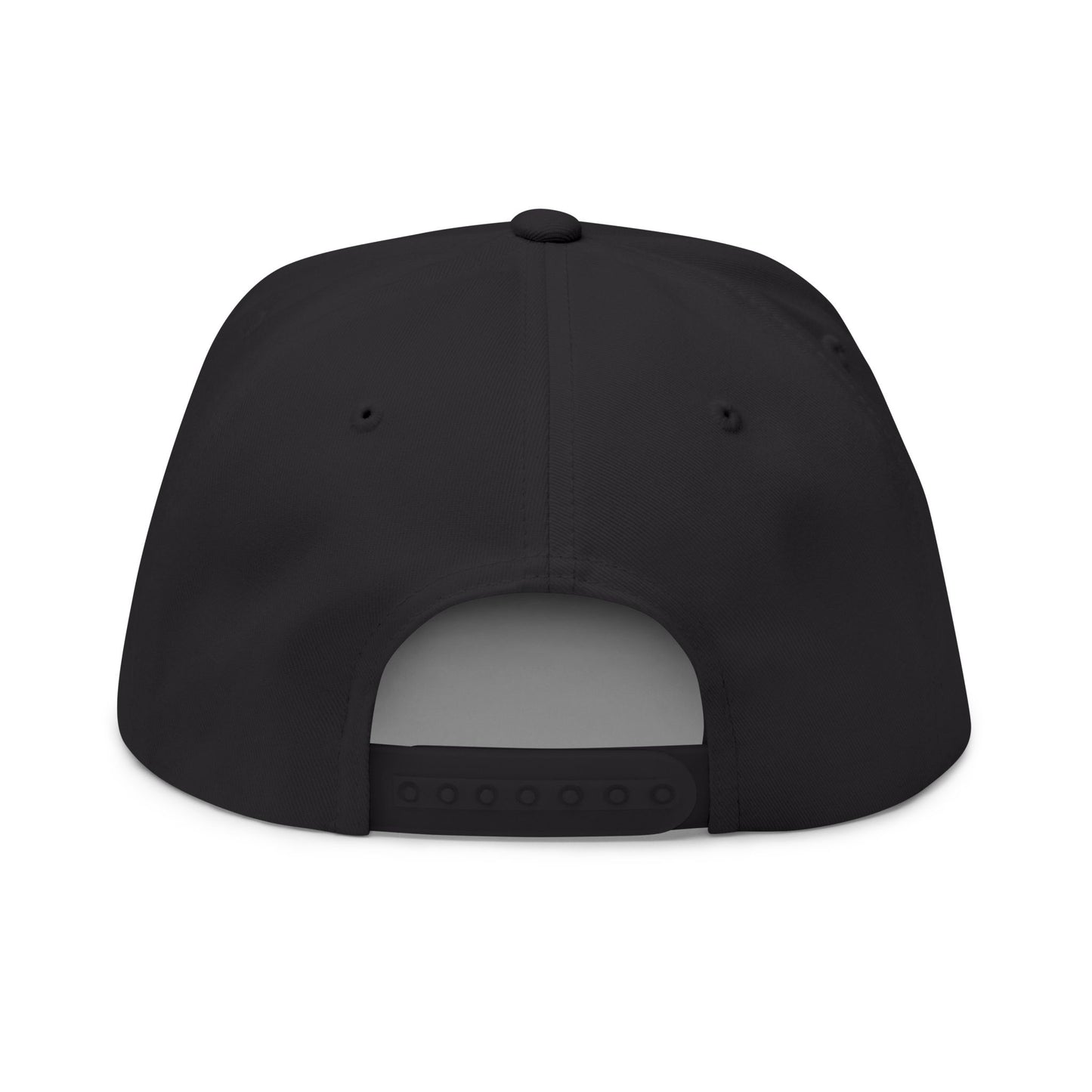 Embroidered American Flag Flat Bill Cap