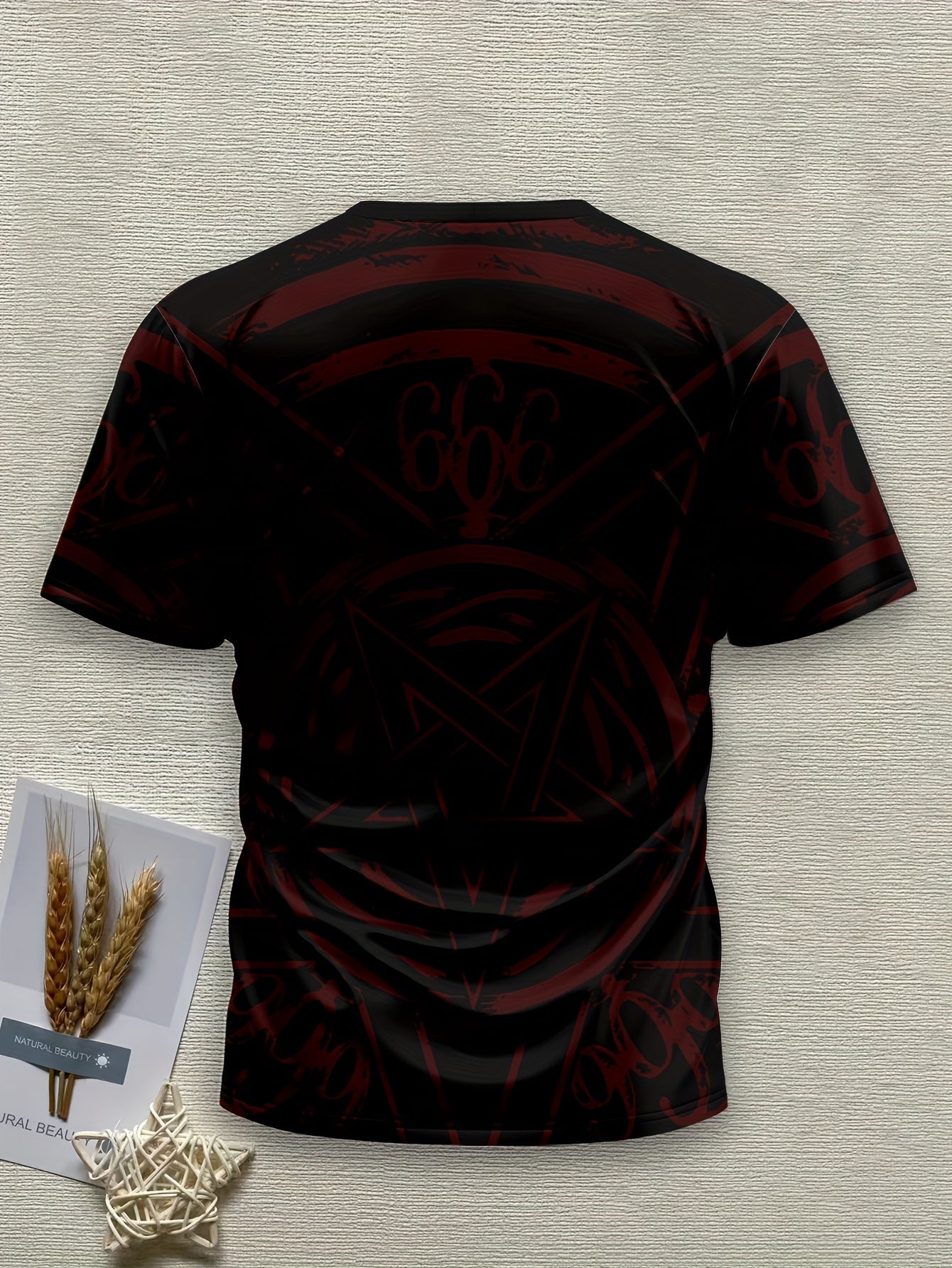 Men's Graphic T-Shirt - Loose Fit 3D Printed Retro Design