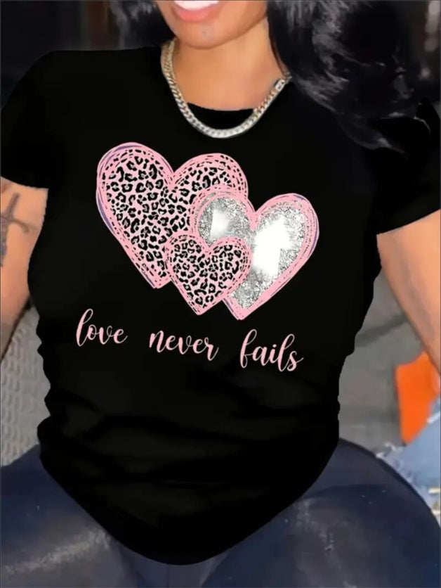 Men's Graphic T-Shirt - Love Valentine's Day Casual Couple Tee