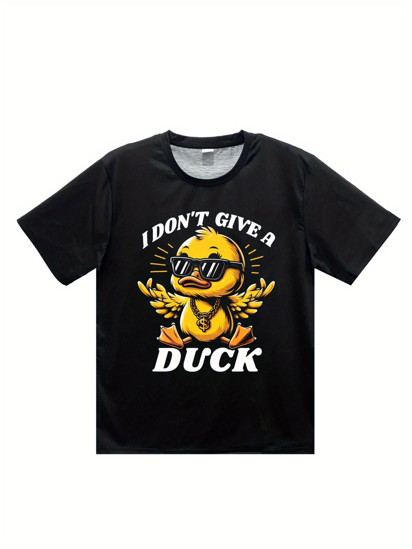 Men's Graphic T-Shirt - I Don't Care About Ducks 3D Design