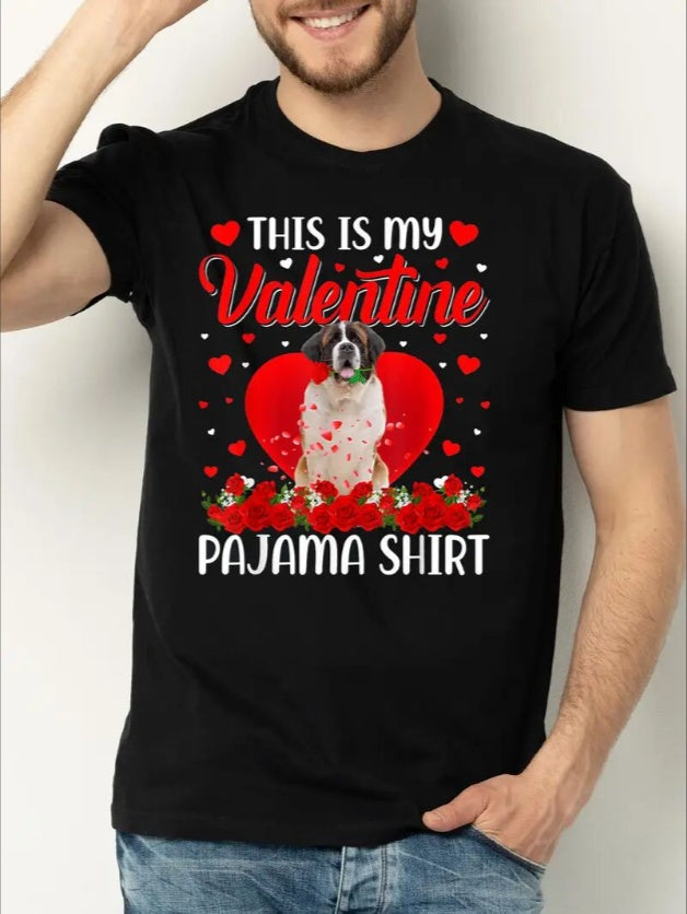 Men's Graphic T-Shirt - Love Couples Casual Tee for Valentine's Day