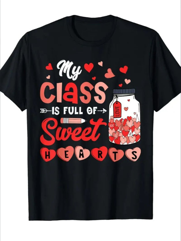 Love Valentine'S Day T-Shirt, Couple T-Shirt, Couple Christmas, Fashion Casual T-Shirt, Short-Sleeved T-Shirt