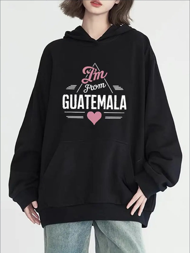 Women's Casual Hoodie With Kangaroo Pocket - Cozy Pullover, Long Sleeve, Solid Color, Perfect For Fall & Winter Fashion - Machine Washable