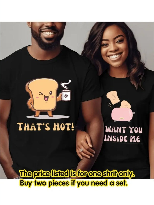 Love Valentine'S Day T-Shirt, Couple T-Shirt, Couple Christmas, Fashion Casual T-Shirt, Short-Sleeved T-Shirt