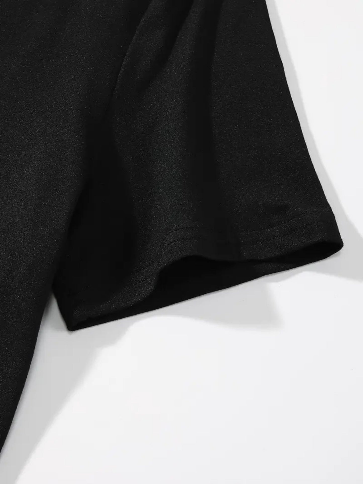 Men's Graphic T-Shirt - Stylish Short Sleeved Printed Shirt in Black