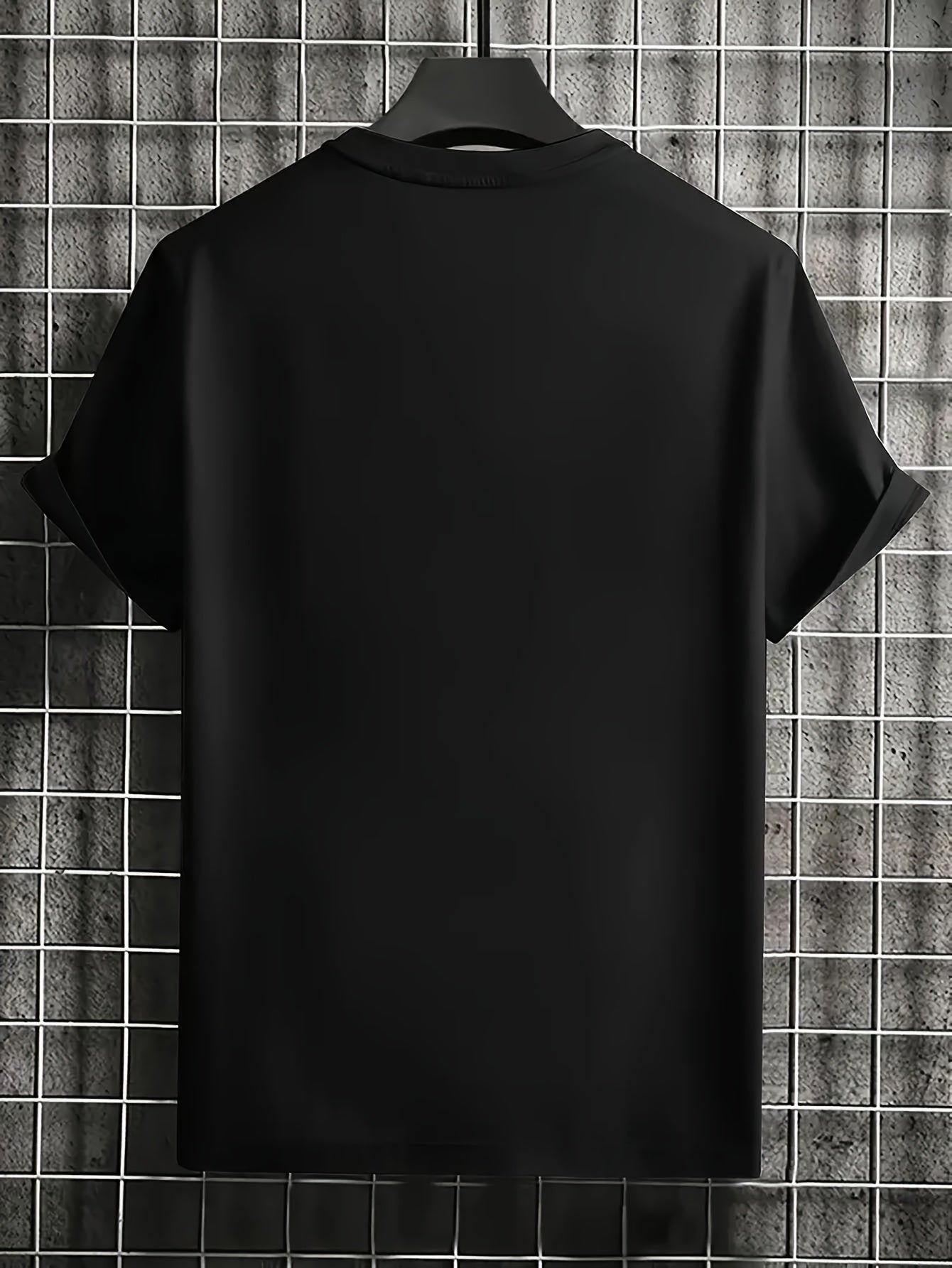FAITH CAN MOVE MOUNDAINS Men's Round Neck Short Sleeved T-shirt With Letter Print, Casual Summer T-shirt, Suitable For Daily Wear And Vacation Destinations