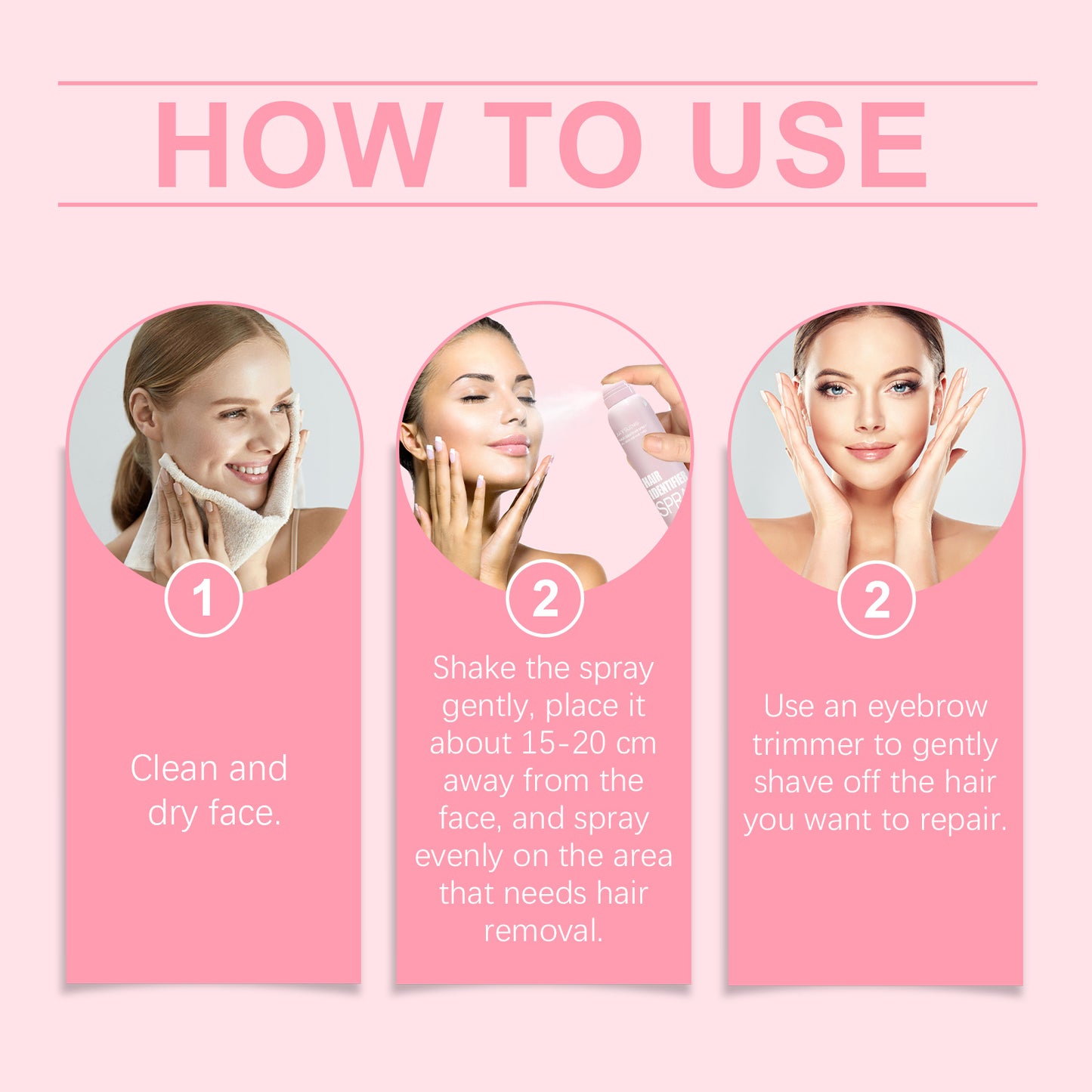 Facial Cleansing Mild Hair Removal Spray