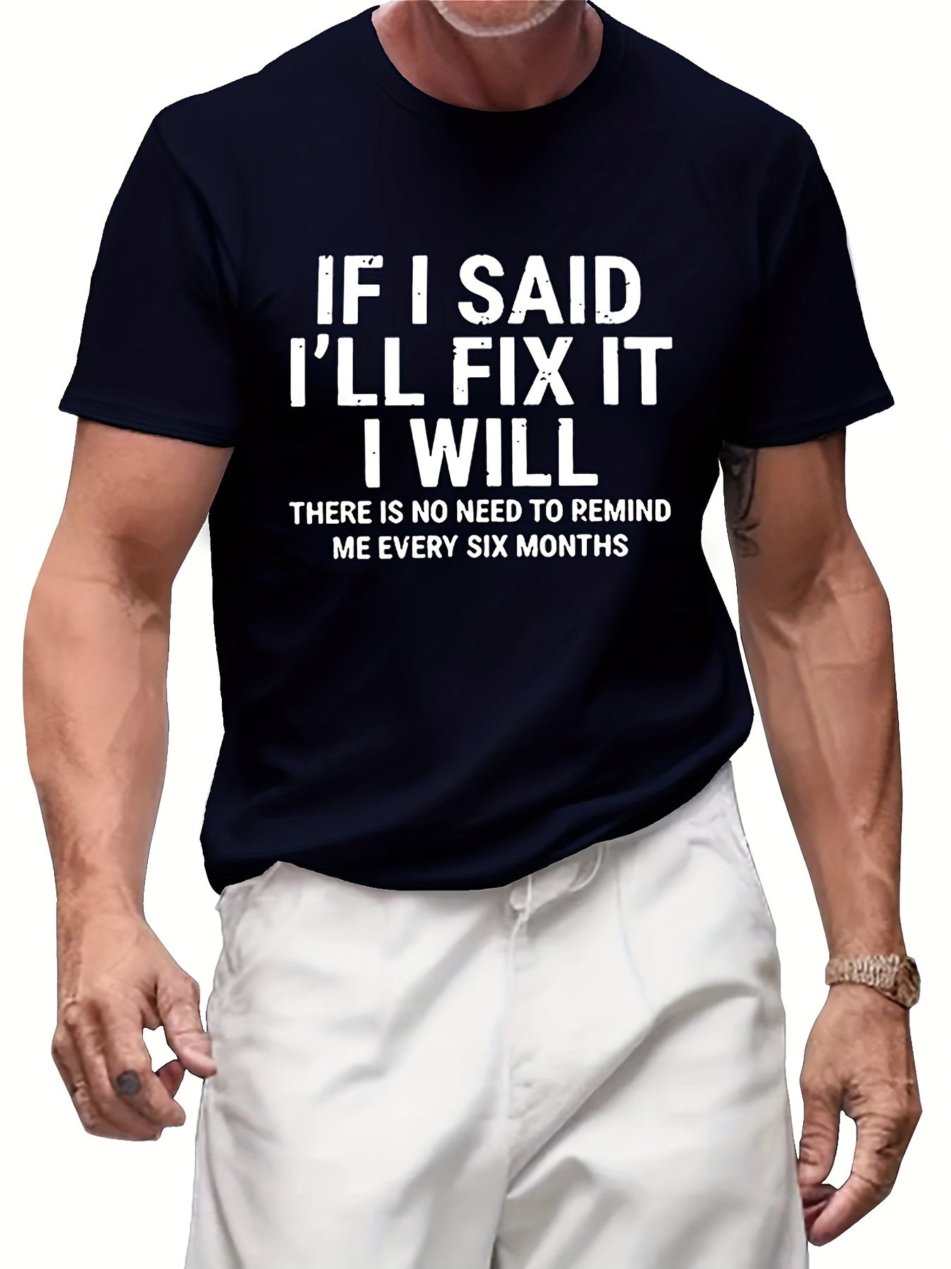 Men's Graphic T-Shirt: Retro Printed Short Sleeve Casual Top