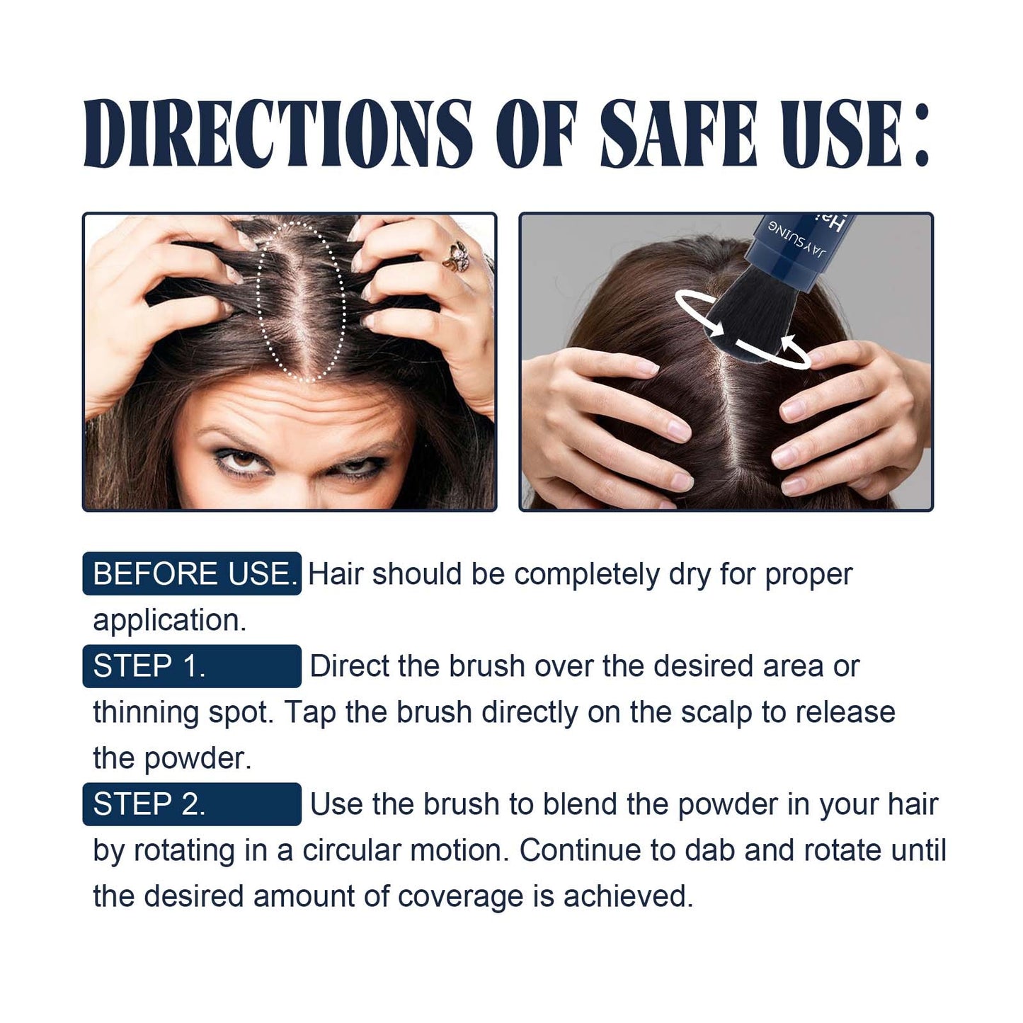 Thick Hair Filling Hairline Refreshing Oil Control Powder