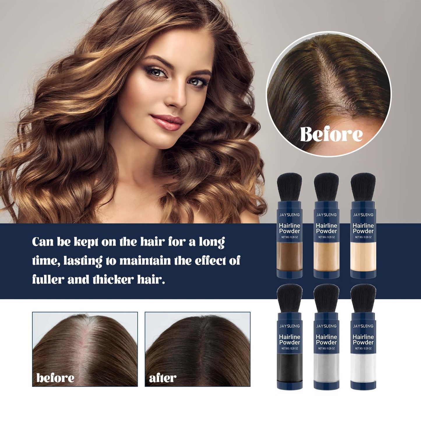 Thick Hair Filling Hairline Refreshing Oil Control Powder