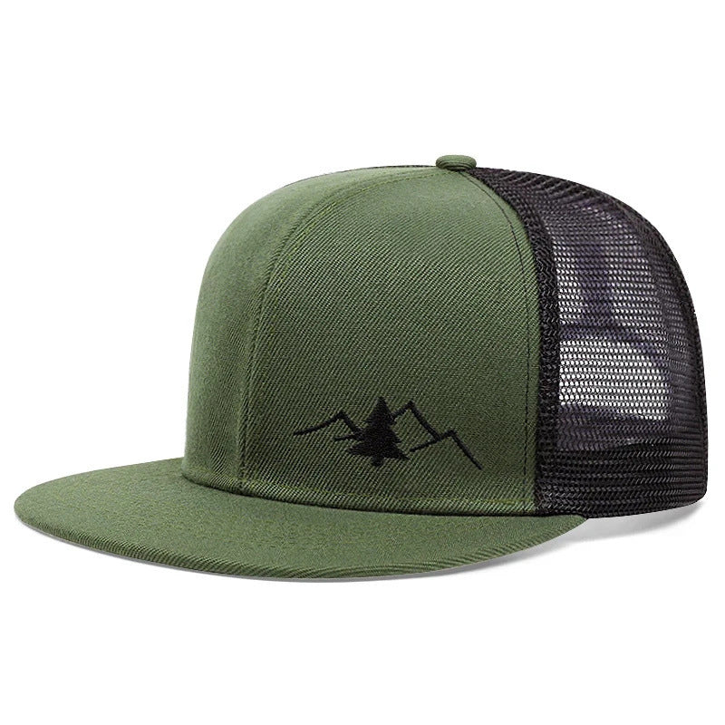 Outdoor Trucker Embroidered Baseball Cap Men