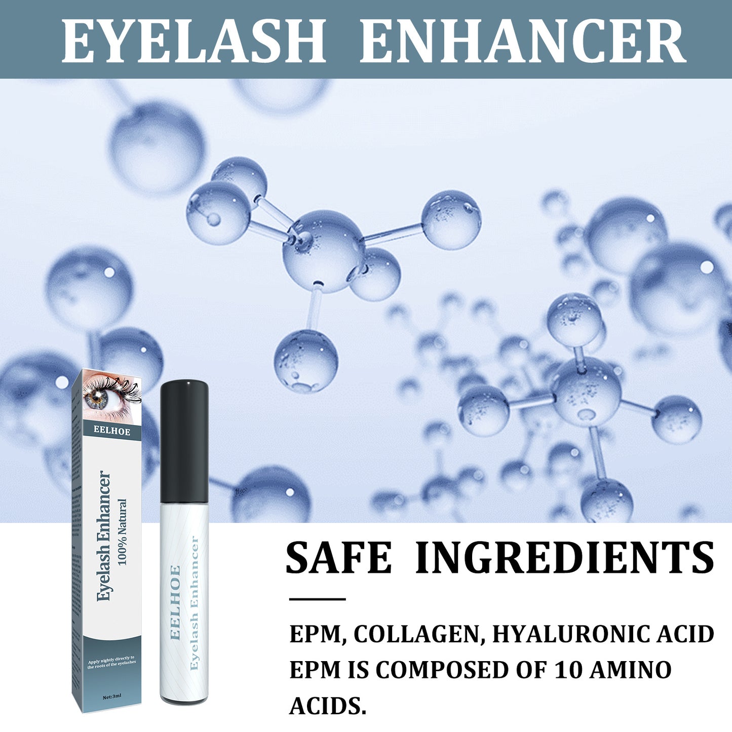 Black And Curly Moisturizing And Traceless Eyelash Extensions