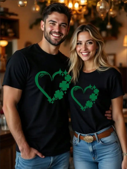 Men's Graphic T-Shirt - Love Valentine's Day Couple Casual Tee