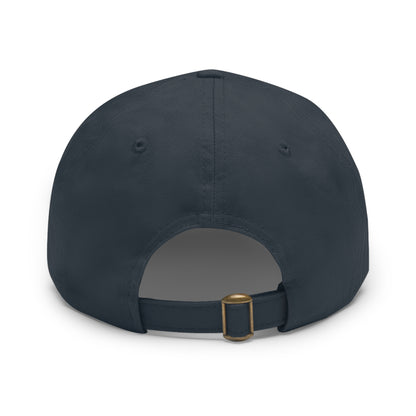 Patriotic Pledge Hat with Leather Patch - American Flag Cap