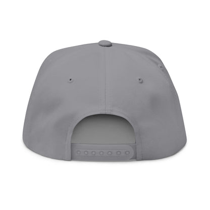 Embroidered American Flag Flat Bill Cap