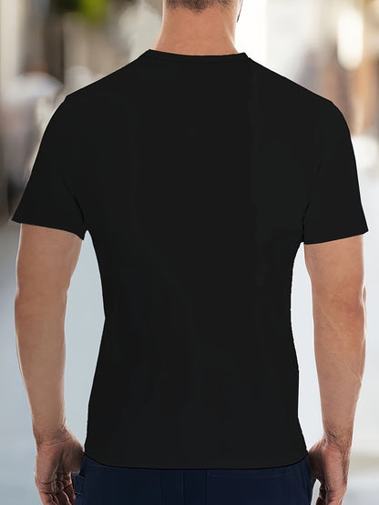 Men's Graphic T-Shirt with Jesus Christ Design - Casual Short Sleeve
