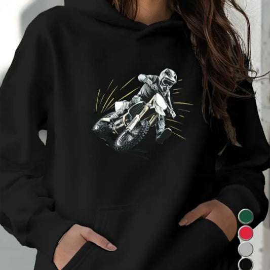 Women's Fleece Hoodie With Letter Pattern Printed Hoodie