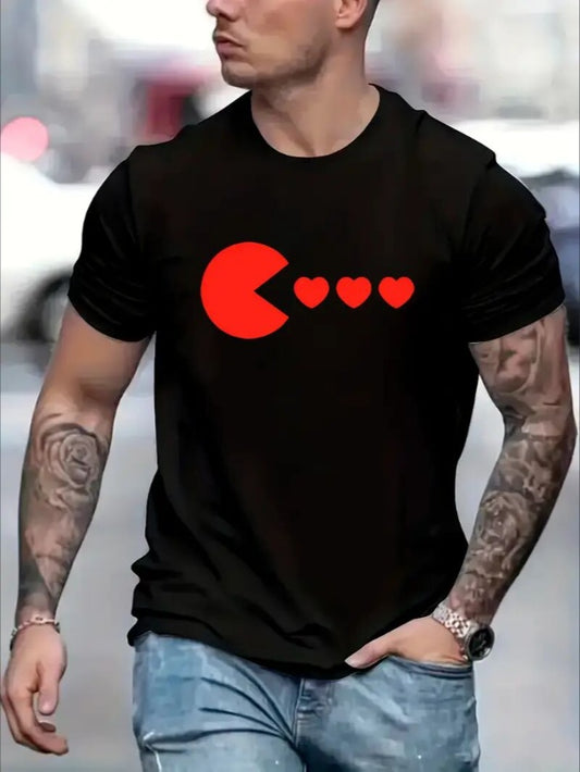 Love Valentine'S Day T-Shirt,   Couple T-Shirt, Couple Christmas, Fashion Casual T-Shirt, Short-Sleeved T-Shirt