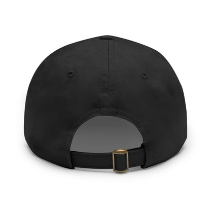 Patriotic Pledge Hat with Leather Patch - American Flag Cap