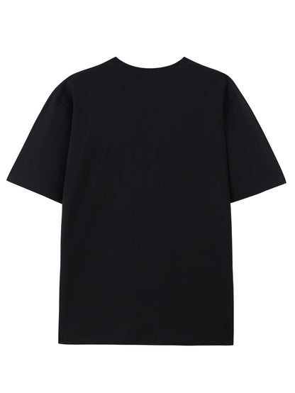 Rose Print Comfortable Soft T-shirt, Men's T-shirt, Summer Casual Short Sleeved T-shirt