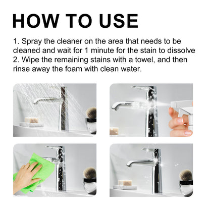 Jakehoe Bathroom Foam Cleaner Toilet, Toilet, Bathtub, Wash Basin, Tile Stain Remover, Descaling Cleaning Spray