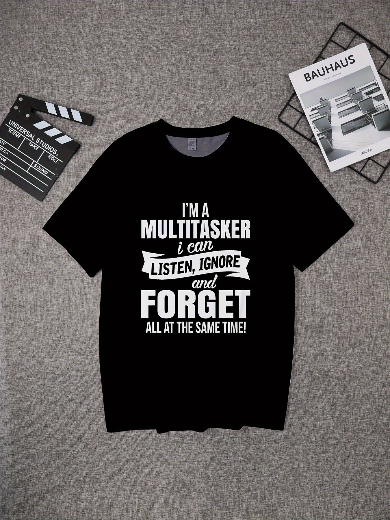 Men's Graphic T-Shirt - Versatile Retro Casual Short Sleeved Top