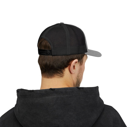 Black American Flag Snapback Trucker Cap - Stylish Mesh Hat for Outdoors and Casual Wear