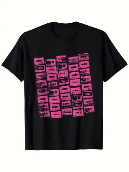 Women's Graphic T-Shirt - Stylish Printed Short Sleeve Top