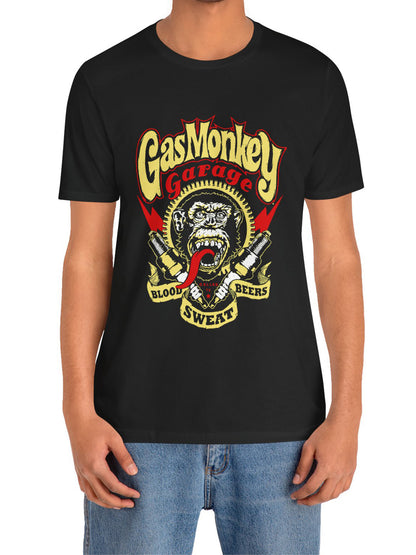 Men's Graphic T-Shirt with Trendy Monkey Print for Casual Style