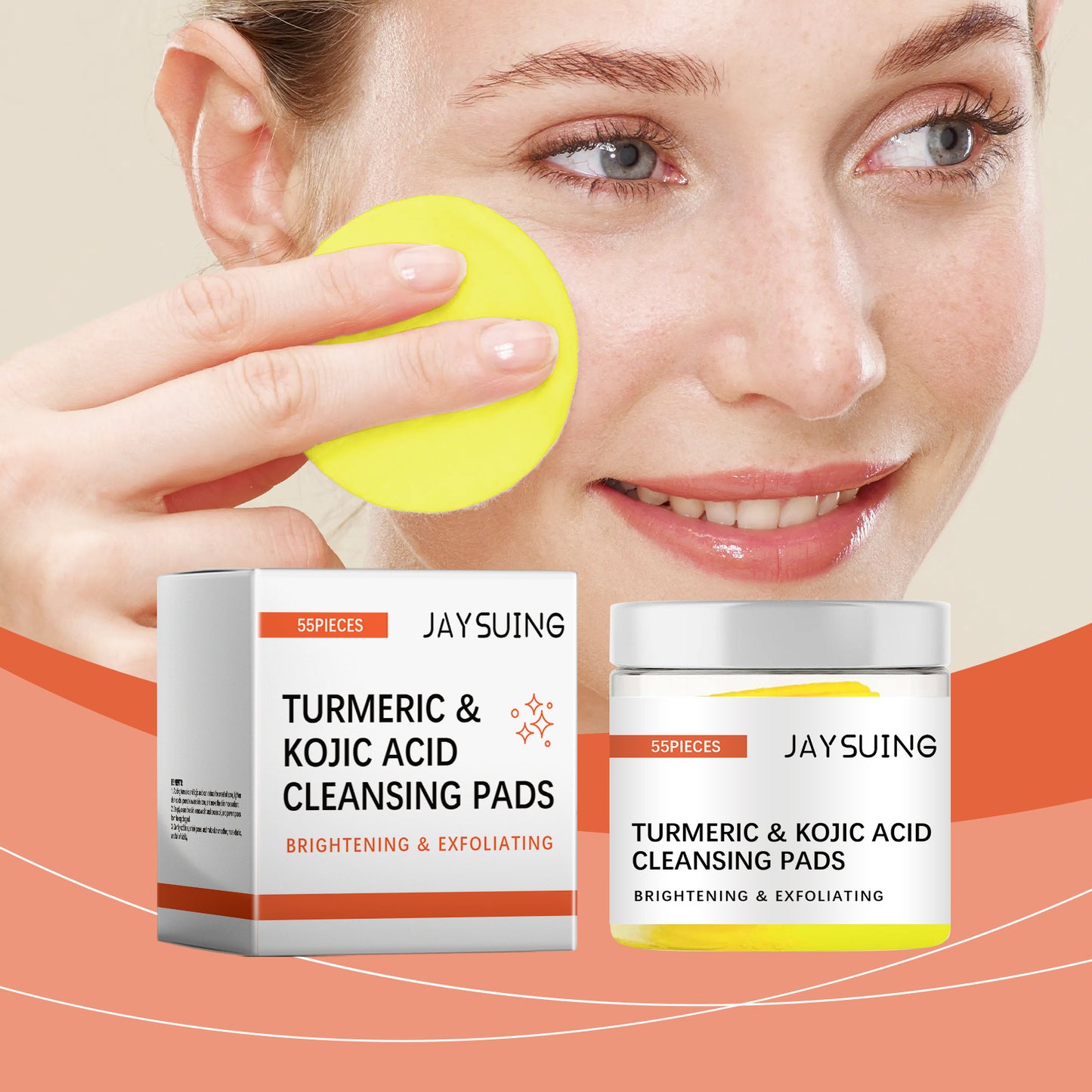 Gentle Cleansing Of Facial Skin Pores, Fading Acne Spots, And Cleansing Pad