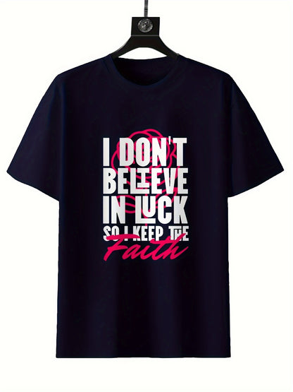 Men's Graphic T-Shirt - Retro Printed Casual Short Sleeve Top