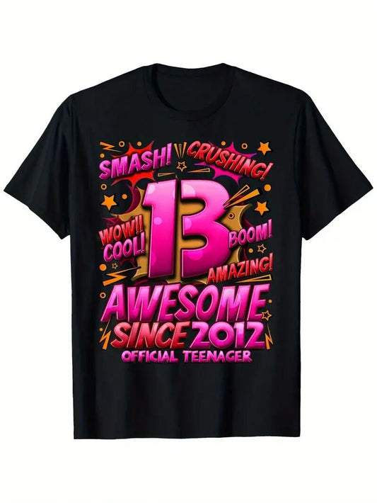 Women's Graphic T-Shirt - Stylish Black Printed Short Sleeve Top