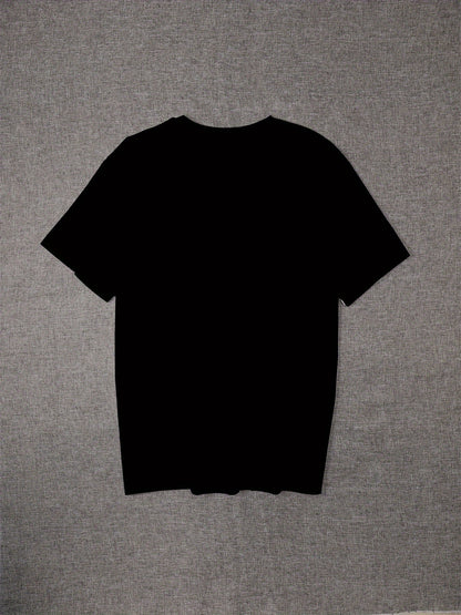 Men's Graphic T-Shirt - Versatile Retro Casual Short Sleeved Top
