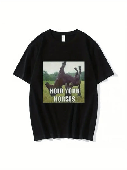 Men's Graphic T-Shirt - Retro Printed Casual Summer Tee
