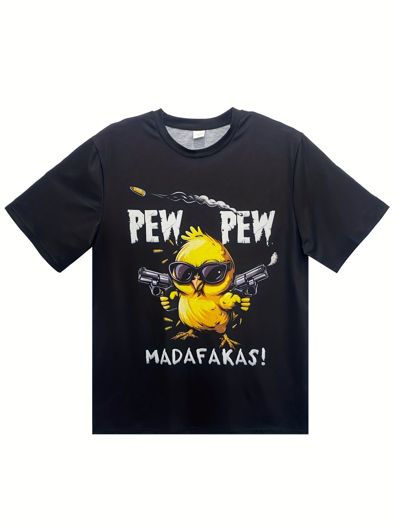 Men's Breathable Cool Girl Cartoon Printed Short Sleeved T-shirt, Casual Street Style Fashion, Round Neck, Men's Summer Casual Wear, Suitable For Running, Fitness, Daily Wear