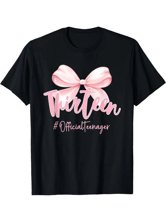 Women's Graphic T-Shirt - Stylish Black Printed Short Sleeve Top