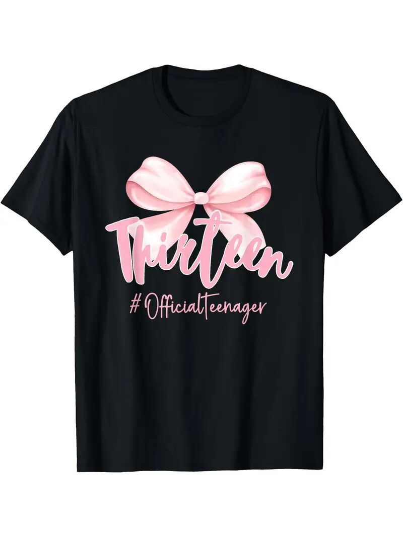 Women's Graphic T-Shirt - Stylish Black Printed Short Sleeve Top